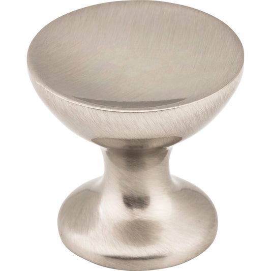 JEFFREY ALEXANDER 667S-SN Rae 1-1/16" Diameter Mushroom Knob , Satin Nickel