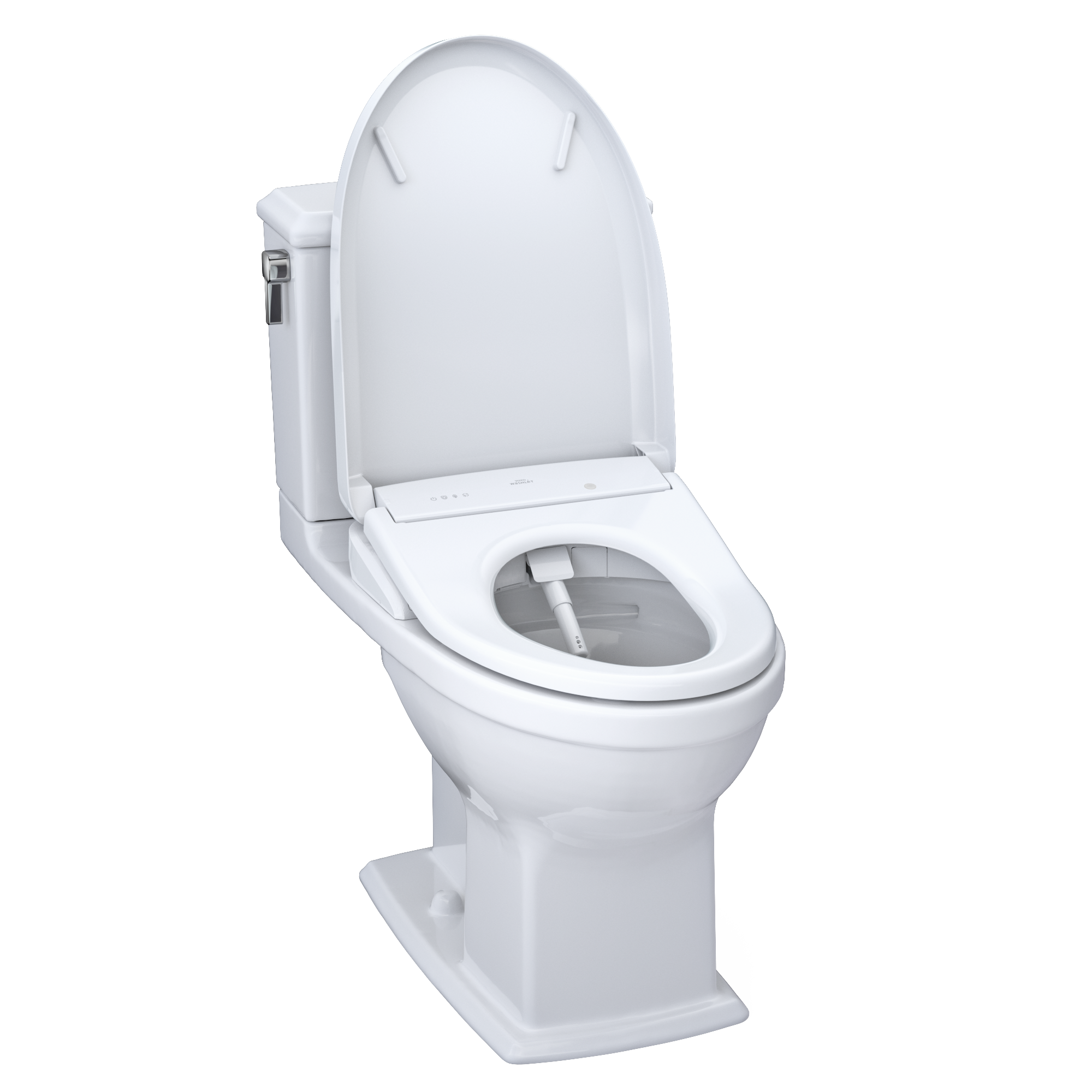 TOTO MW4944734CEMFG#01 Washlet+ Connelly Two-Piece Elongated Dual Flush 1.28 And 0.9 Gpf Toilet And Classic Washlet S7A Classic Bidet Seat - Cotton White