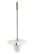 AXOR 42835820 Universal SoftSquare Toilet Brush with Holder Wall-Mounted - Brushed Nickel
