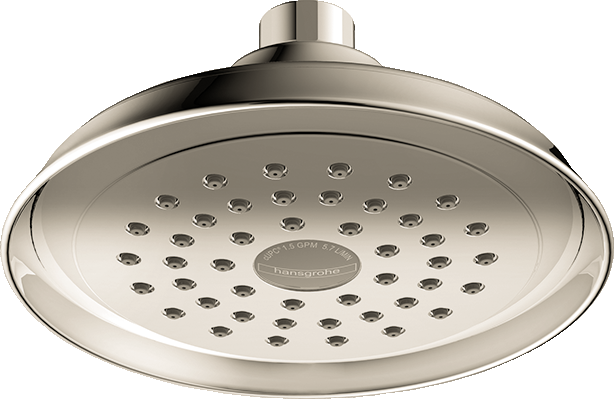 HANSGROHE 04933830 Joleena Showerhead 150 1-Jet, 2.5 GPM - Polished Nickel