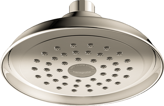 HANSGROHE 04933830 Joleena Showerhead 150 1-Jet, 2.5 GPM - Polished Nickel
