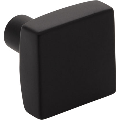 JEFFREY ALEXANDER 845MB Dominique 1-1/8" Length Square Knob - Matte Black