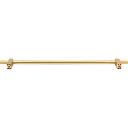 JEFFREY ALEXANDER 698-305BG Larkin Knurled Ends 305 mm Center-to-Center Bar Pull - Brushed Gold