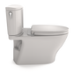 TOTO MS442124CEFG#11 Nexus Two-Piece Elongated 1.28 GPF Universal Height Toilet with CEFIONTECT and SS124 SoftClose Seat , Colonial White