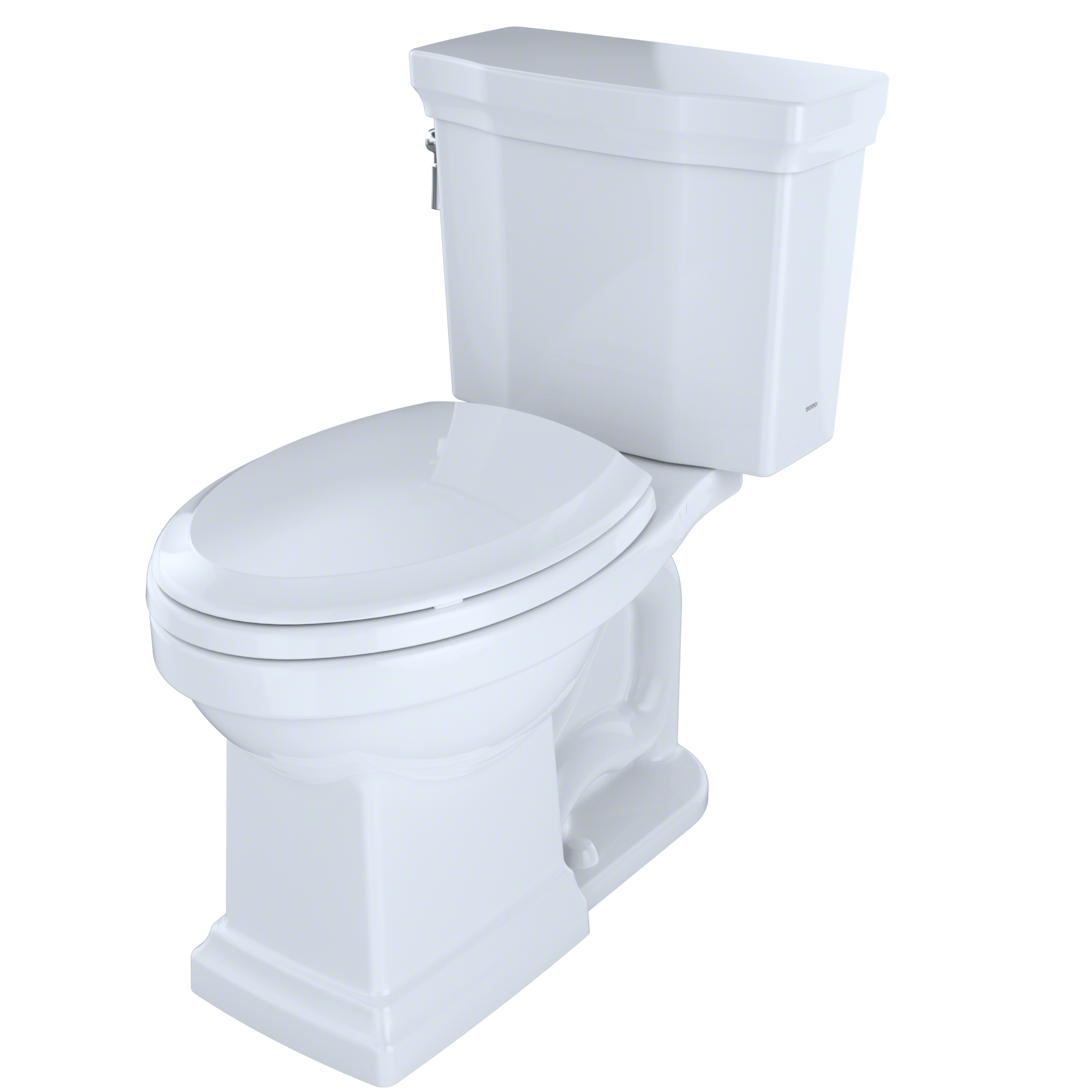 TOTO CST404CUFRG#01 Promenade Ii 1G Two-Piece Elongated 1.0 Gpf Universal Height Toilet With Cefiontect And Right-Hand Trip Lever - Cotton White