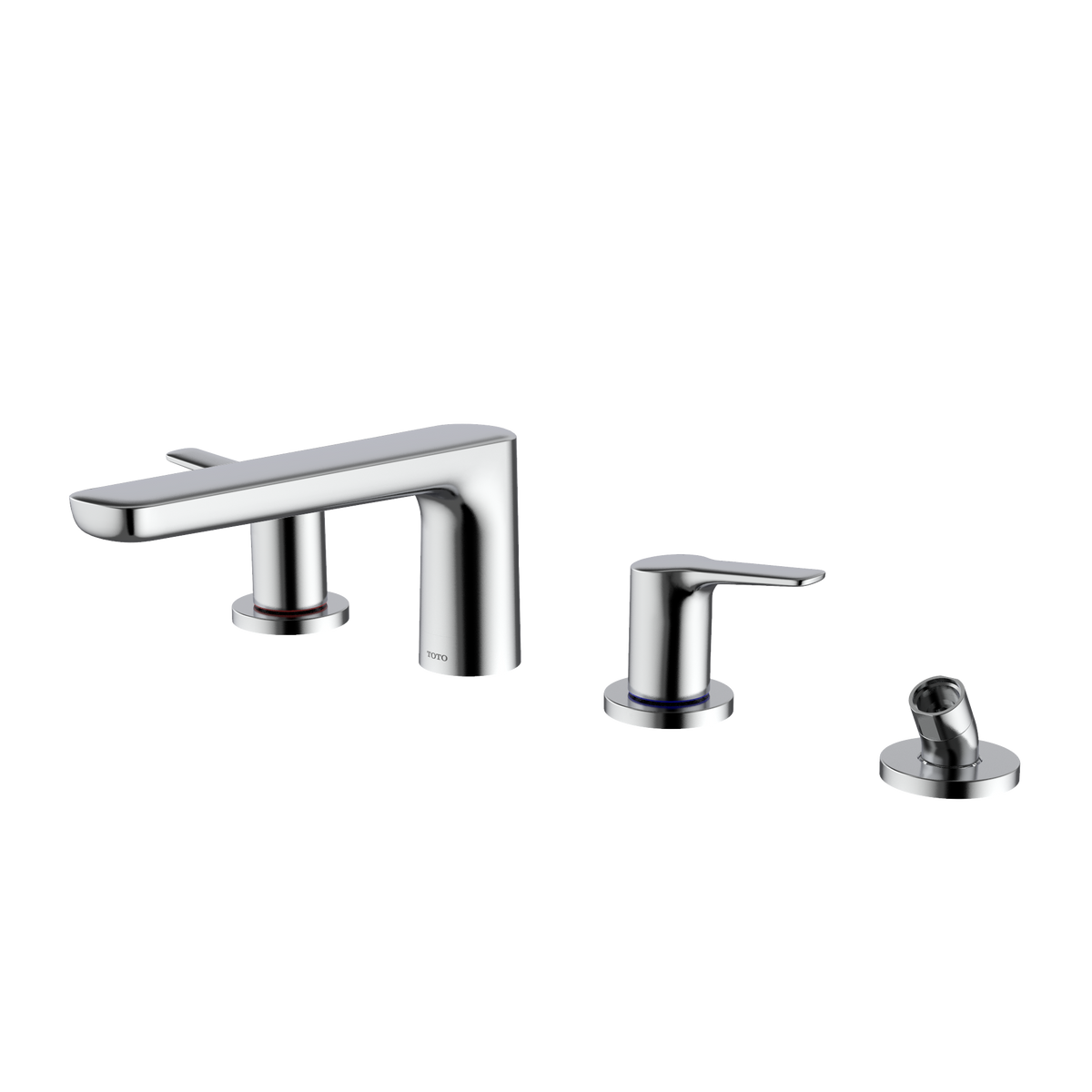 TOTO TBG03202U#CP Gs Four-Hole Deck-Mount Roman Tub Filler Trim With Handshower - Polished Chrome