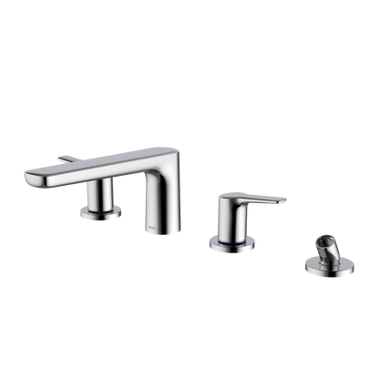 TOTO TBG03202U#CP Gs Four-Hole Deck-Mount Roman Tub Filler Trim With Handshower - Polished Chrome
