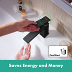 HANSGROHE 73002671 Tecturis E Single-Hole Faucet 80 with Pop-Up Drain, 1.2 GPM - Matte Black