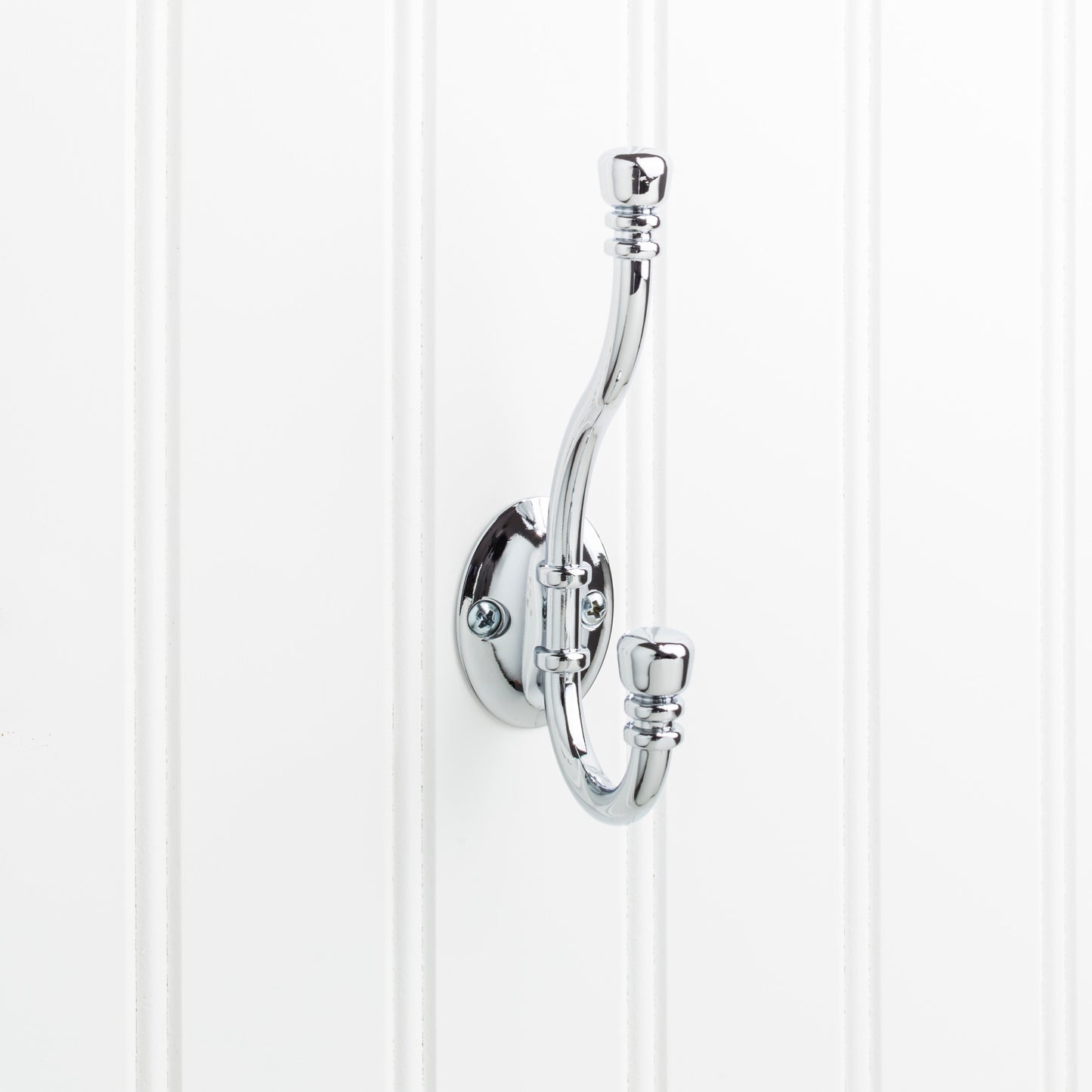 ELEMENTS YD50-518PC Elements Wall Double Hook - Polished Chrome