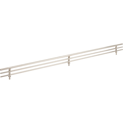 HARDWARE RESOURCES SF23-SN 23" Wide Satin Nickel Wire Shoe Fence for Shelving - Satin Nickel