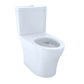 TOTO CST446CEMGN#01 Aquia IV Two-Piece Elongated Dual Flush 1.28 and 0.9 GPF Skirted Toilet with CEFIONTECT , Cotton White