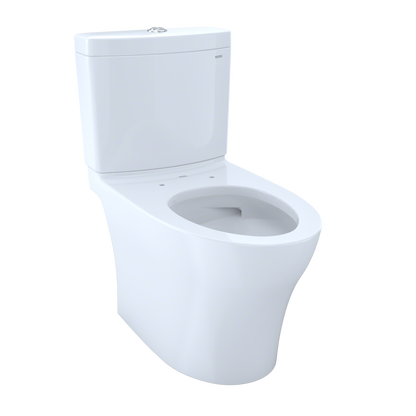 TOTO CST446CEMGN#01 Aquia Iv Two-Piece Elongated Dual Flush 1.28 And 0.9 Gpf Skirted Toilet With Cefiontect - Cotton White