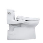 TOTO MW6444736CEFG#01 Washlet+ Carolina Ii One-Piece Elongated 1.28 Gpf Toilet And Washlet+ S7 Contemporary Bidet Seat - Cotton White