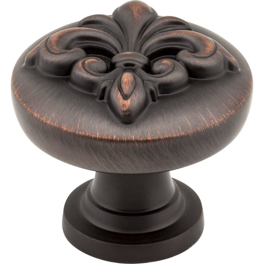 JEFFREY ALEXANDER 218DBAC Lafayette 1-3/8" Diameter Mushroom Knob - Brushed Oil Rubbed Bronze