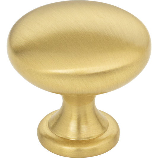 KasaWare K778BG-4 1-3/16" Diameter Mushroom Knob in Brushed Gold