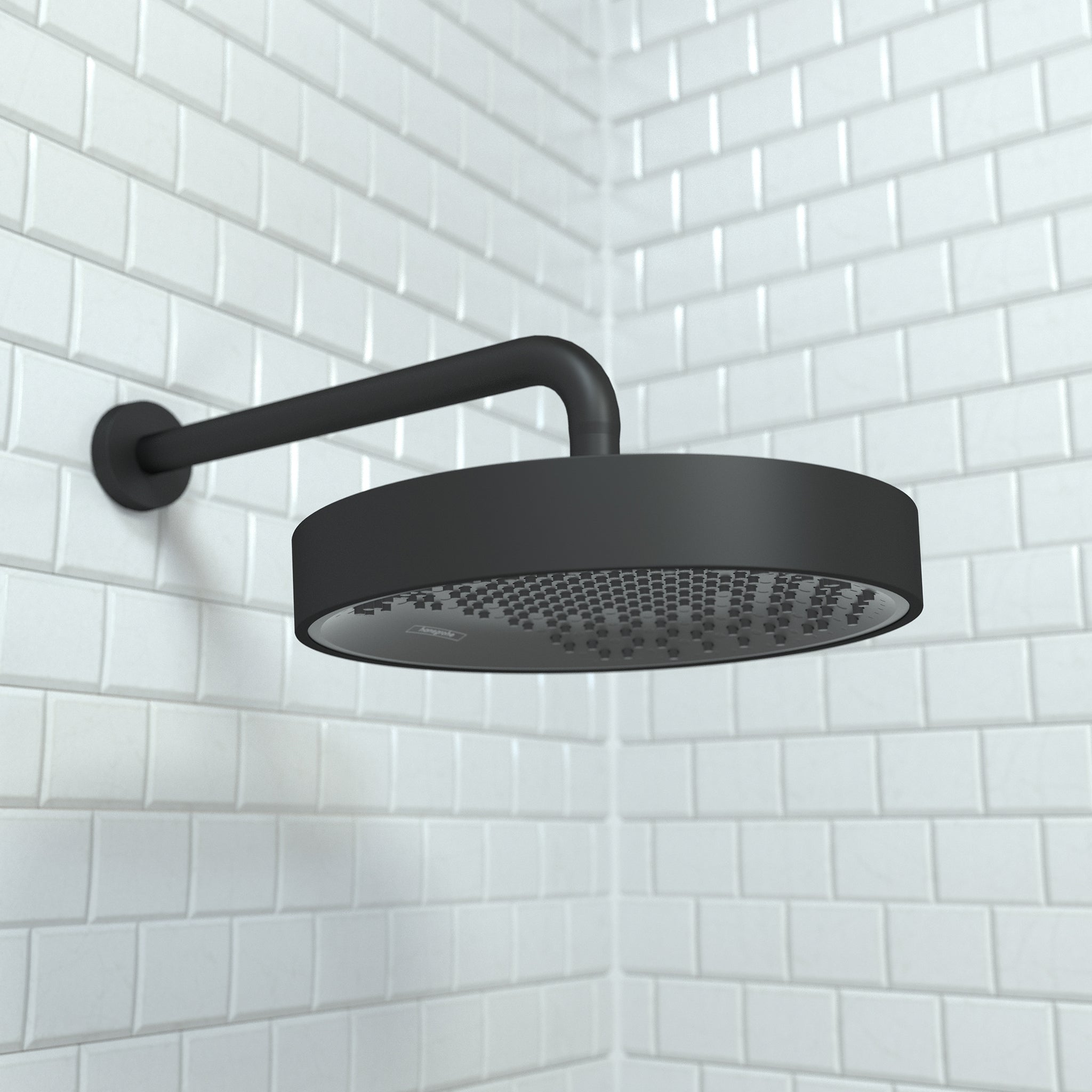 HANSGROHE 26228671 Rainfinity Showerhead 250 1-Jet, 2.5 GPM - Matte Black