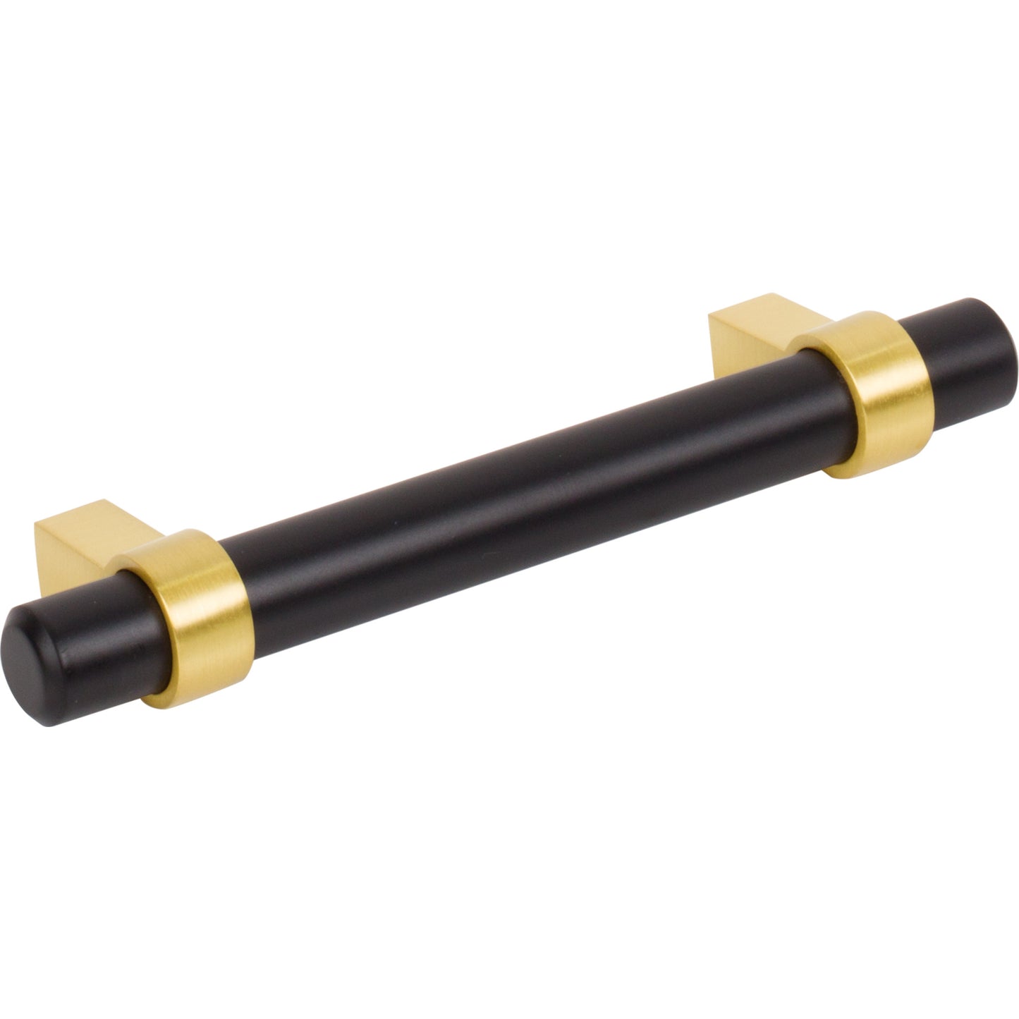 JEFFREY ALEXANDER 596MBBG Key Grande 96 mm Center-to-Center Bar Pull - Matte Black w/Brushed Gold