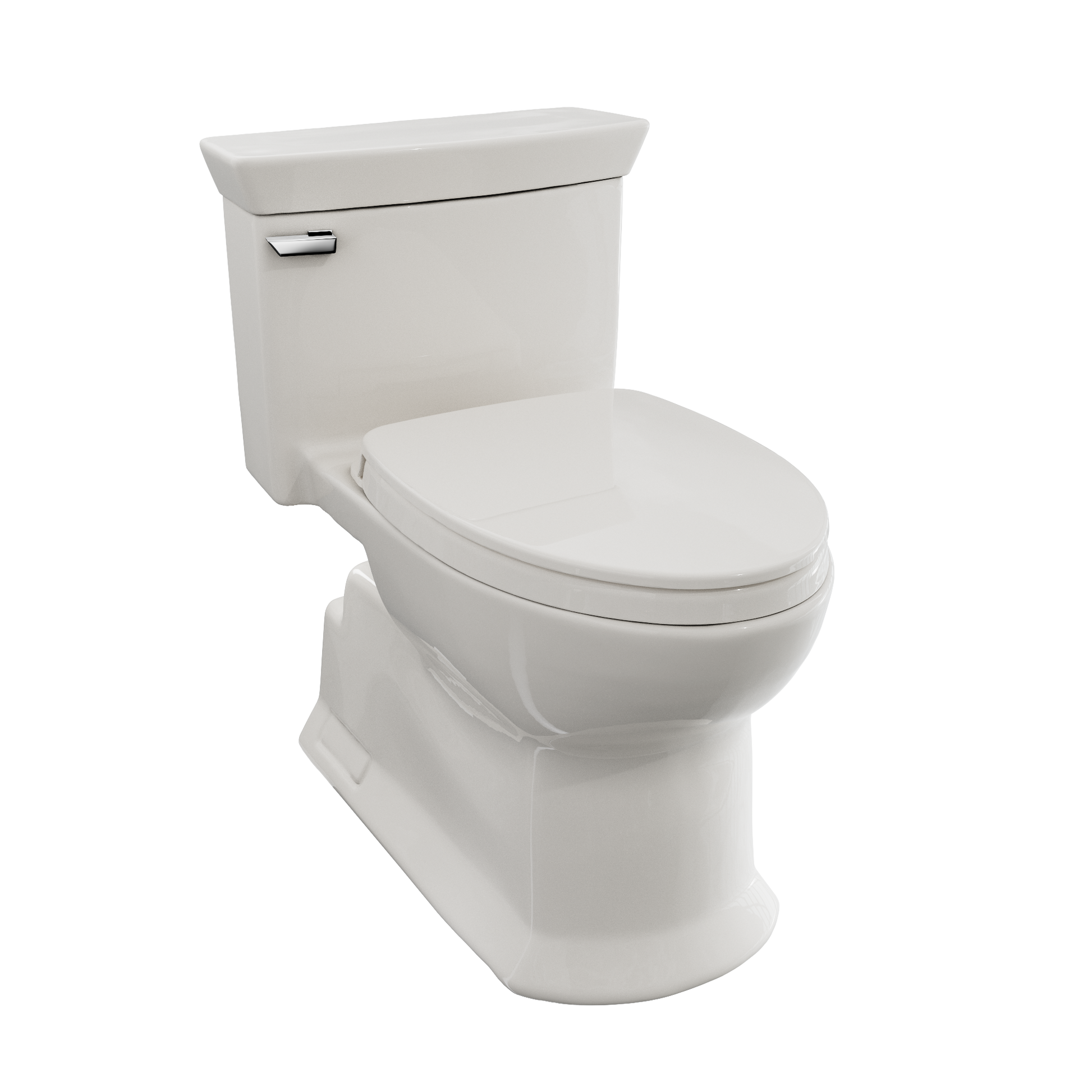 TOTO MS964124CEFG#11 Soiree One Piece Elongated 1.28 Gpf Universal Height Skirted Toilet With Cefiontect - Colonial White