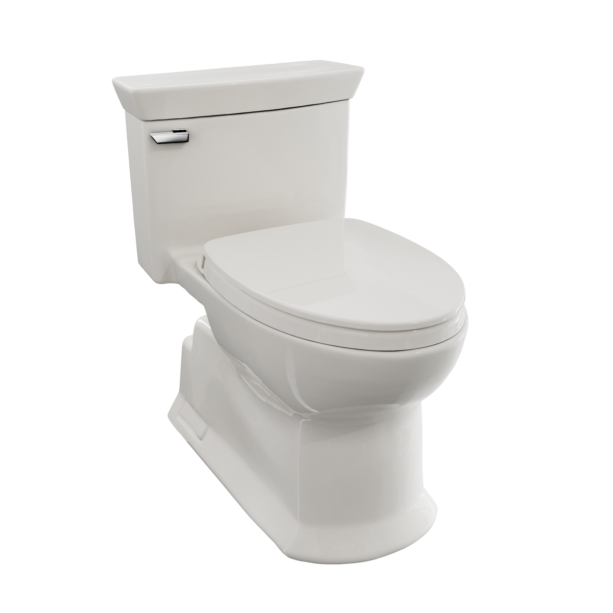 TOTO MS964124CEFG#11 Soiree One Piece Elongated 1.28 Gpf Universal Height Skirted Toilet With Cefiontect - Colonial White