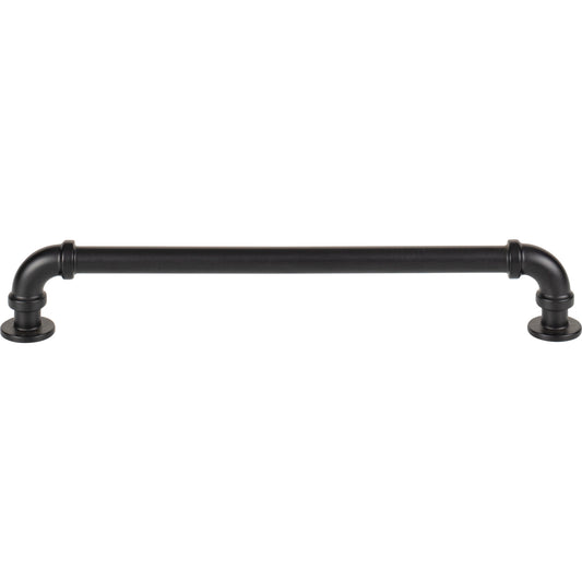 ATLAS 369-BL Steam Punk 7 9/16" Center to Center Bar Pull , Matte Black