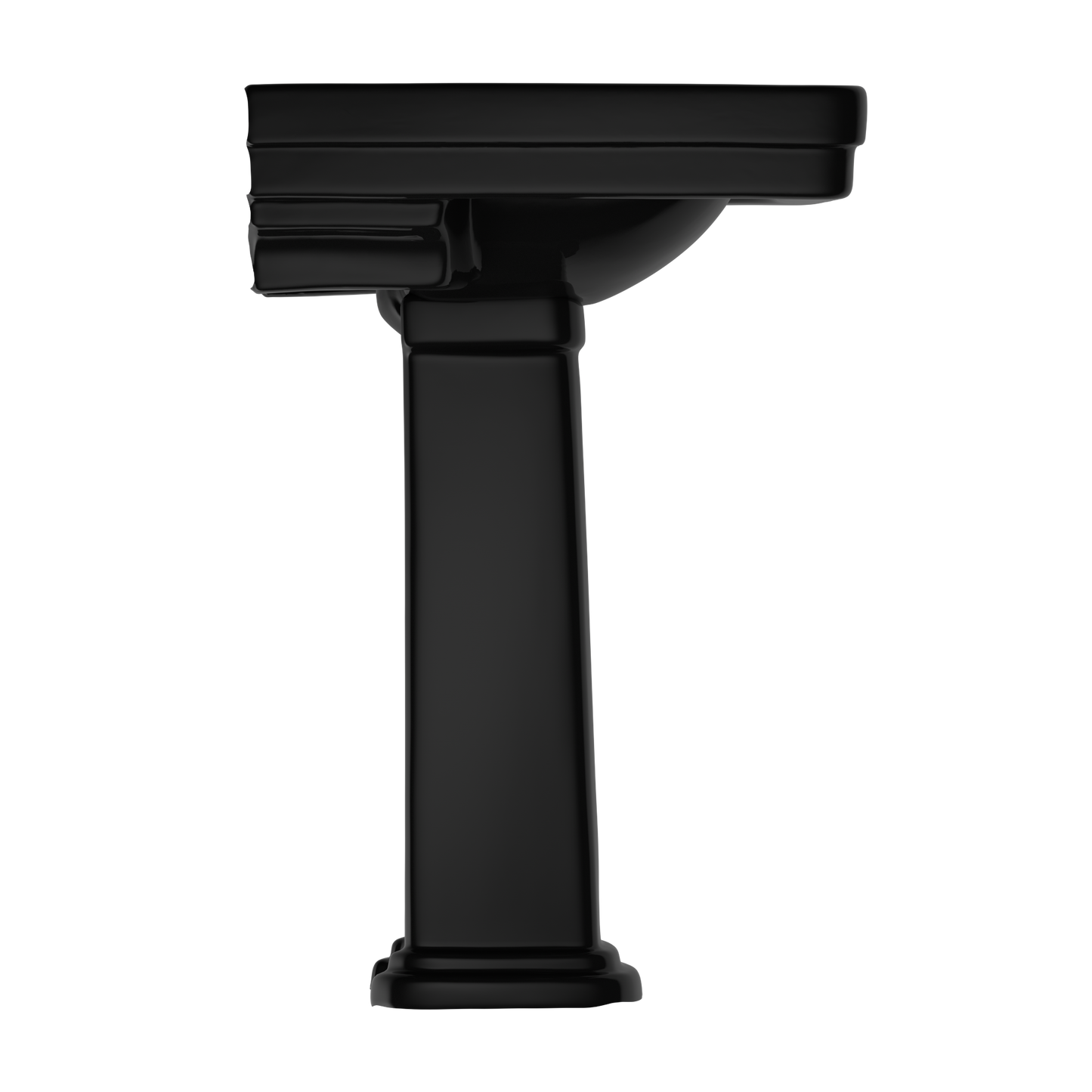 TOTO LPT530.4N#51 Promenade 27-1/2" X 22-1/4" Rectangular Pedestal Bathroom Sink For 4 Inch Center Faucets - Ebony