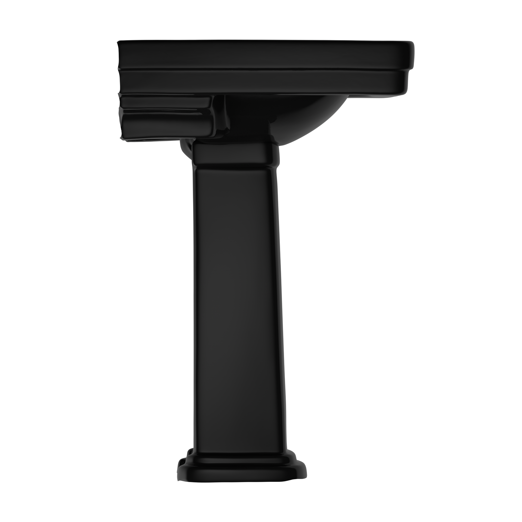 TOTO LPT530.4N#51 Promenade 27-1/2" X 22-1/4" Rectangular Pedestal Bathroom Sink For 4 Inch Center Faucets - Ebony