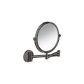 AXOR 42849340 Universal Circular Shaving Mirror - Brushed Black Chrome