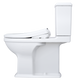 TOTO MW4944724CEMFGA#01 WASHLET+ Connelly Two-Piece Elongated Dual Flush 1.28 and 0.9 GPF Toilet and Classic WASHLET S7 Contemporary Bidet Seat with Auto Flush , Cotton White