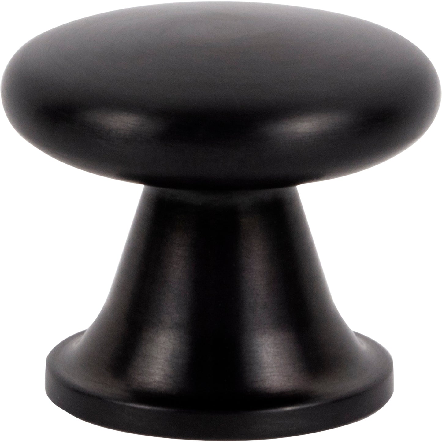 ATLAS A969-BL Burbank 1 1/8" Length Round Knob - Matte Black