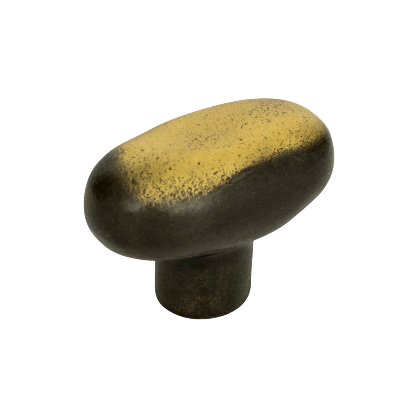 ATLAS 332-ABZ Distressed 1 11/16" Length Oval Knob - Antique Bronze