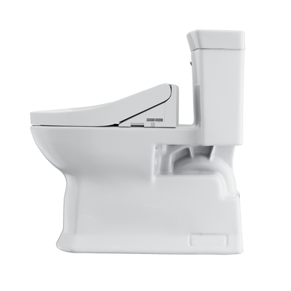 TOTO MW9643084CEFG#01 Washlet+ Soiree Elongated 1.28 Gpf Universal Height Toilet With C5 Bidet Seat - Cotton White