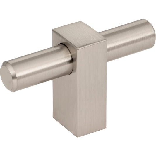 JEFFREY ALEXANDER 478T-SN Larkin 1 2-3/8" Length Bar Knob - Satin Nickel