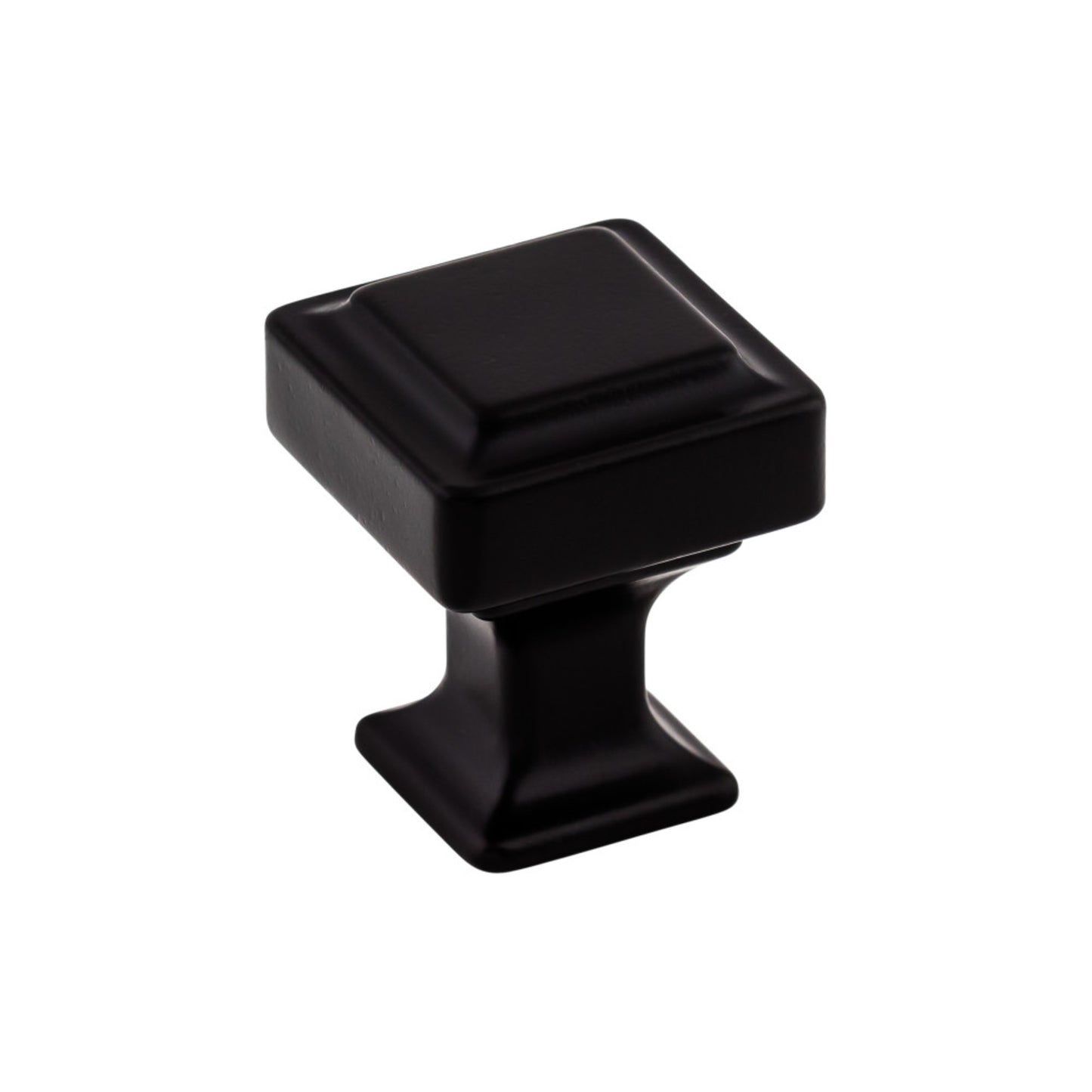 TOP KNOBS TK700BLK Ascendra 1" Length Square Knob - Flat Black