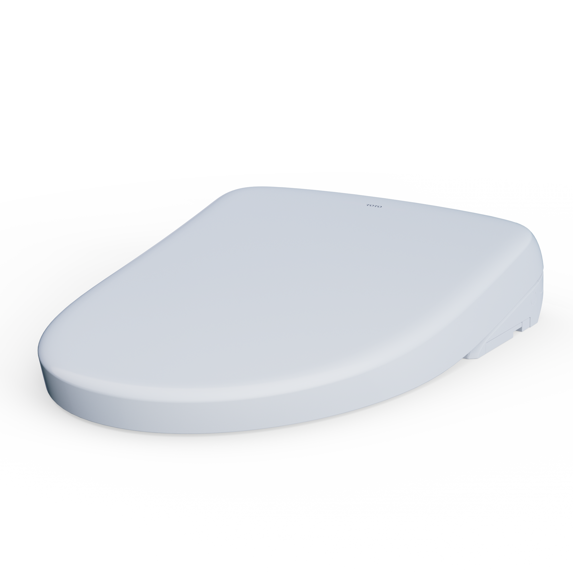 TOTO SW4726AT40#01 Washlet+ S7 Electronic Bidet Toilet Seat With Ewater+ Bowl And Wand Cleaning And Contemporary Lid - Cotton White