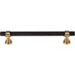 TOP KNOBS M2728 Bit 6 5/16" Center to Center Bar Pull - Flat Black and Honey Bronze