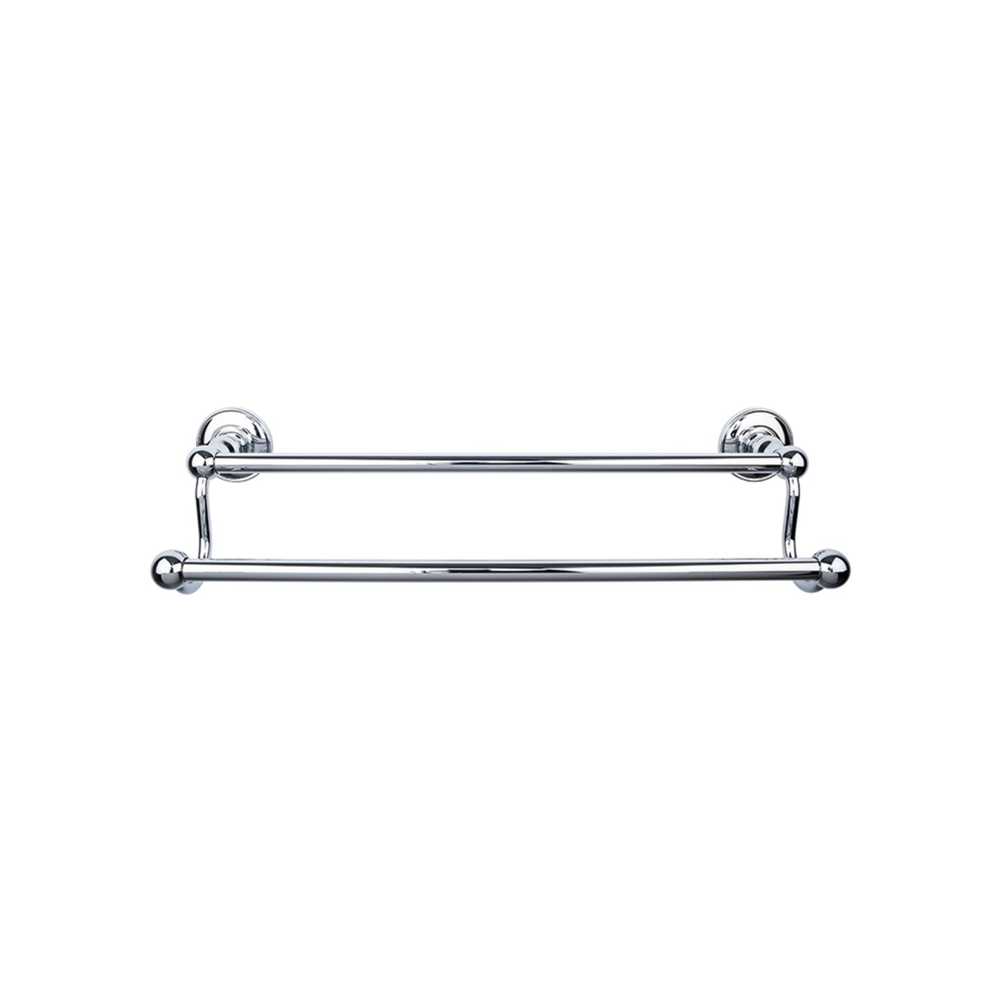 TOP KNOBS ED11PCD TOP BATH (R) Edwardian Bath Double 32 1/2" Wall Mounted Towel Bar - Polished Chrome