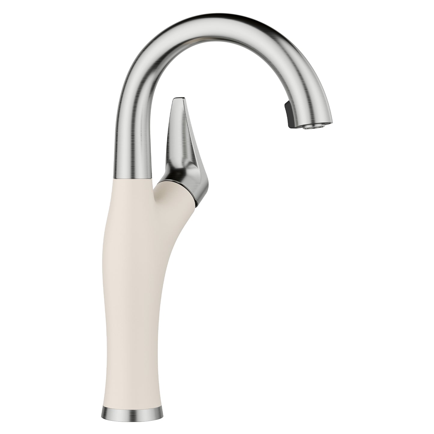 BLANCO 443041 Artona Artona Pull-Down Dual-Spray Bar Faucet - PVD Steel/Soft White in Pvd Steel/Soft White