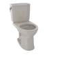 TOTO CST453CUFG#03 Drake II 1G Two-Piece Round 1.0 GPF Universal Height Toilet with CEFIONTECT , Bone