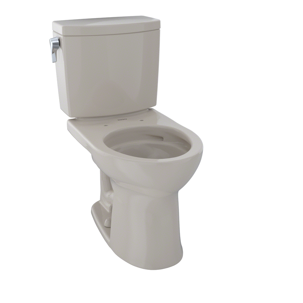 TOTO CST453CUFG#03 Drake Ii 1G Two-Piece Round 1.0 Gpf Universal Height Toilet With Cefiontect - Bone