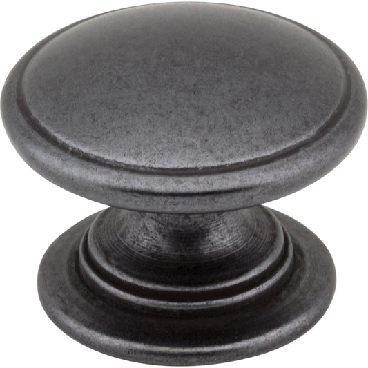 JEFFREY ALEXANDER 3980-DACM Durham 1-1/4" Diameter Mushroom Knob - Gun Metal