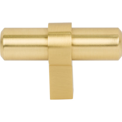 JEFFREY ALEXANDER 51BG Key Grande 2" Length Bar Knob - Brushed Gold