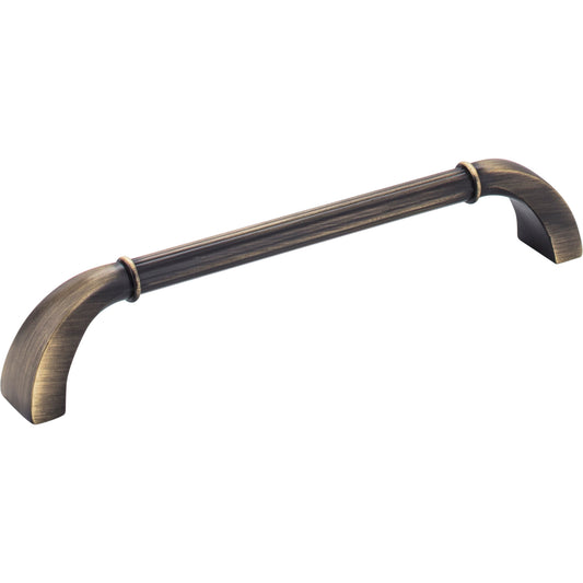 JEFFREY ALEXANDER Z281-160ABSB Cordova 160 mm Center-to-Center Bar Pull - Antique Brushed Satin Brass