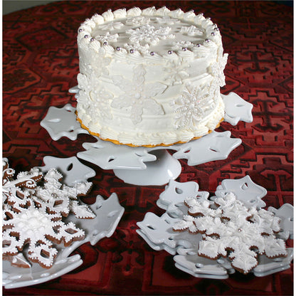 ELK STUDIO CAKST001 Snowflake Cake Stand