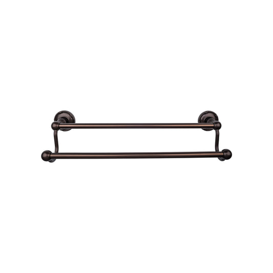 TOP KNOBS ED11ORBE TOP BATH (R) Edwardian Bath Double 32 1/2" Wall Mounted Towel Bar - Oil Rubbed Bronze