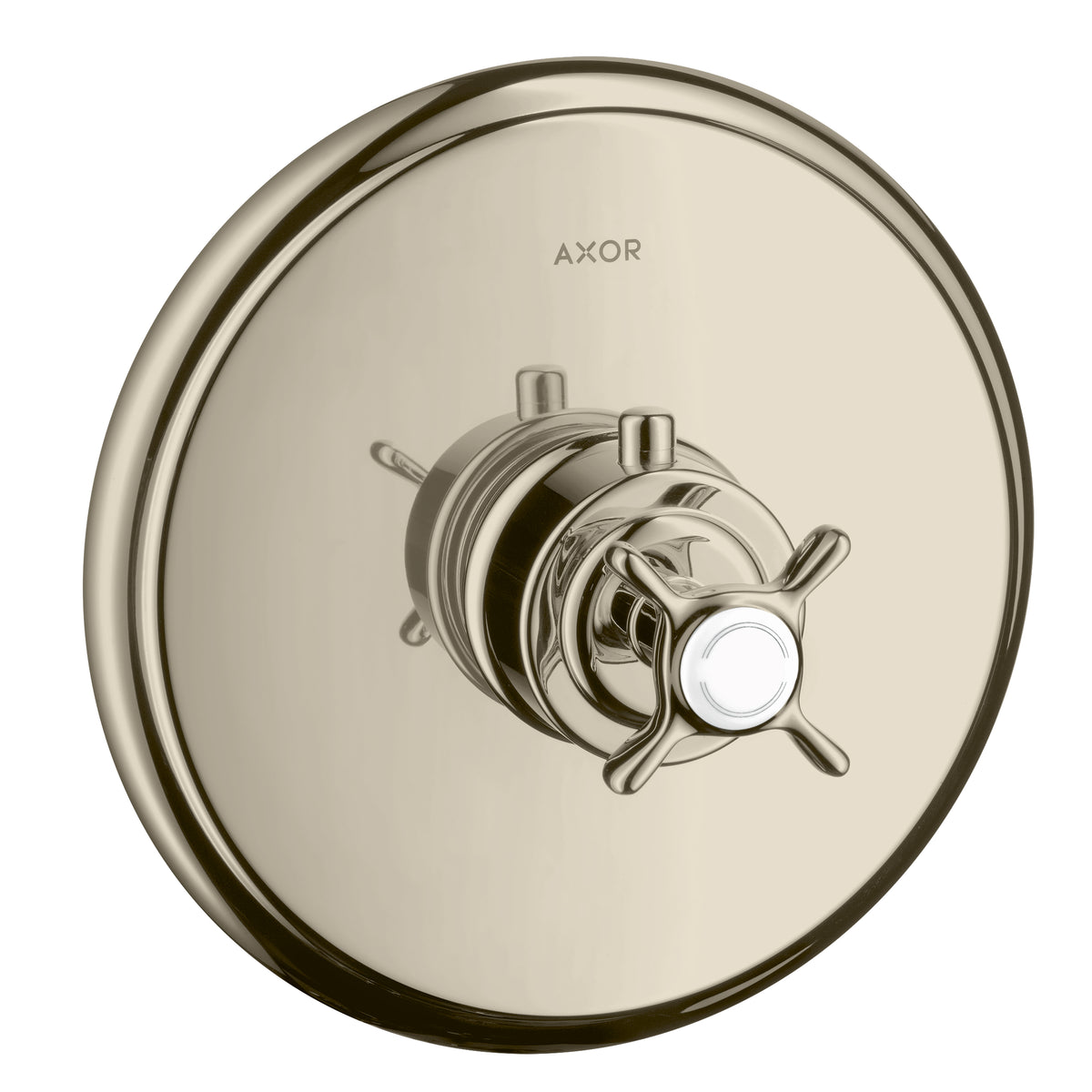 AXOR 16816831 Montreux Thermostatic Trim HighFlow with Cross Handle - Polished Nickel