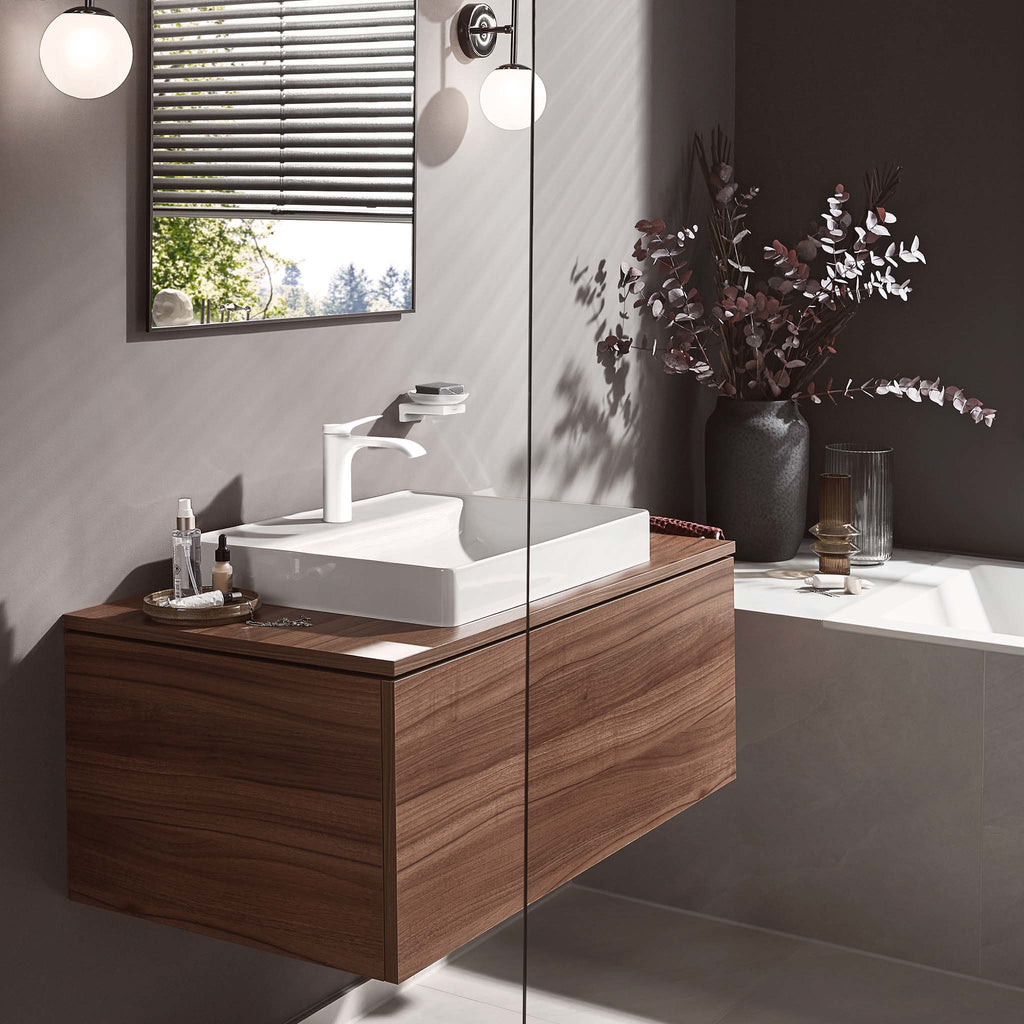 HANSGROHE 75020701 Vivenis Single-hole Faucet 110 with Pop-Up Drain, 1.2 GPM - Matte White
