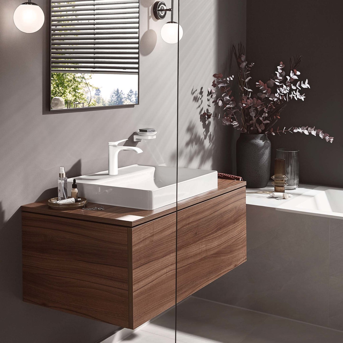 HANSGROHE 75020701 Vivenis Single-hole Faucet 110 with Pop-Up Drain, 1.2 GPM - Matte White