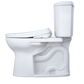 TOTO MW4544736CEFGA#01 WASHLET+ Drake II Two-Piece Elongated 1.28 GPF Toilet with Auto Flush WASHLET+ S7A Contemporary Bidet Seat , Cotton White