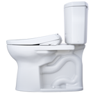 TOTO MW4544726CEFG#01 Washlet+ Drake Ii Two-Piece Elongated 1.28 Gpf Toilet And Washlet+ S7 Contemporary Bidet Seat - Cotton White