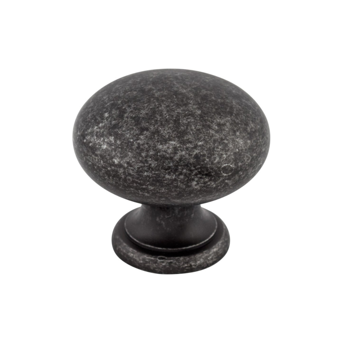 TOP KNOBS M283 Mushroom 1 1/4" Diameter Round Knob - Black Iron